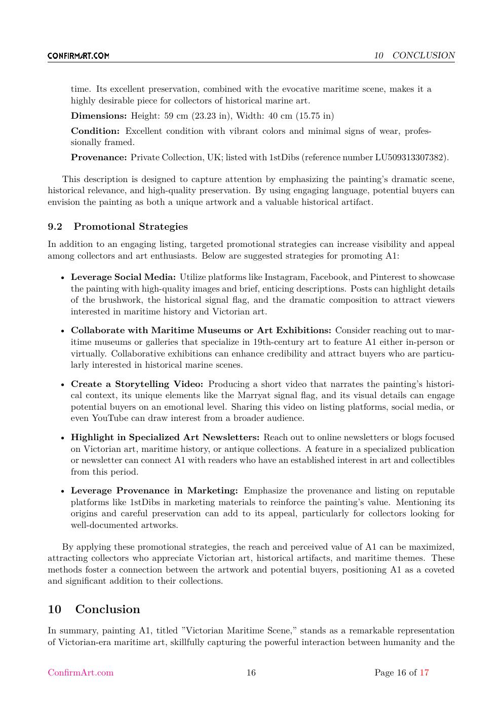 Victorian Sea report sample page 16