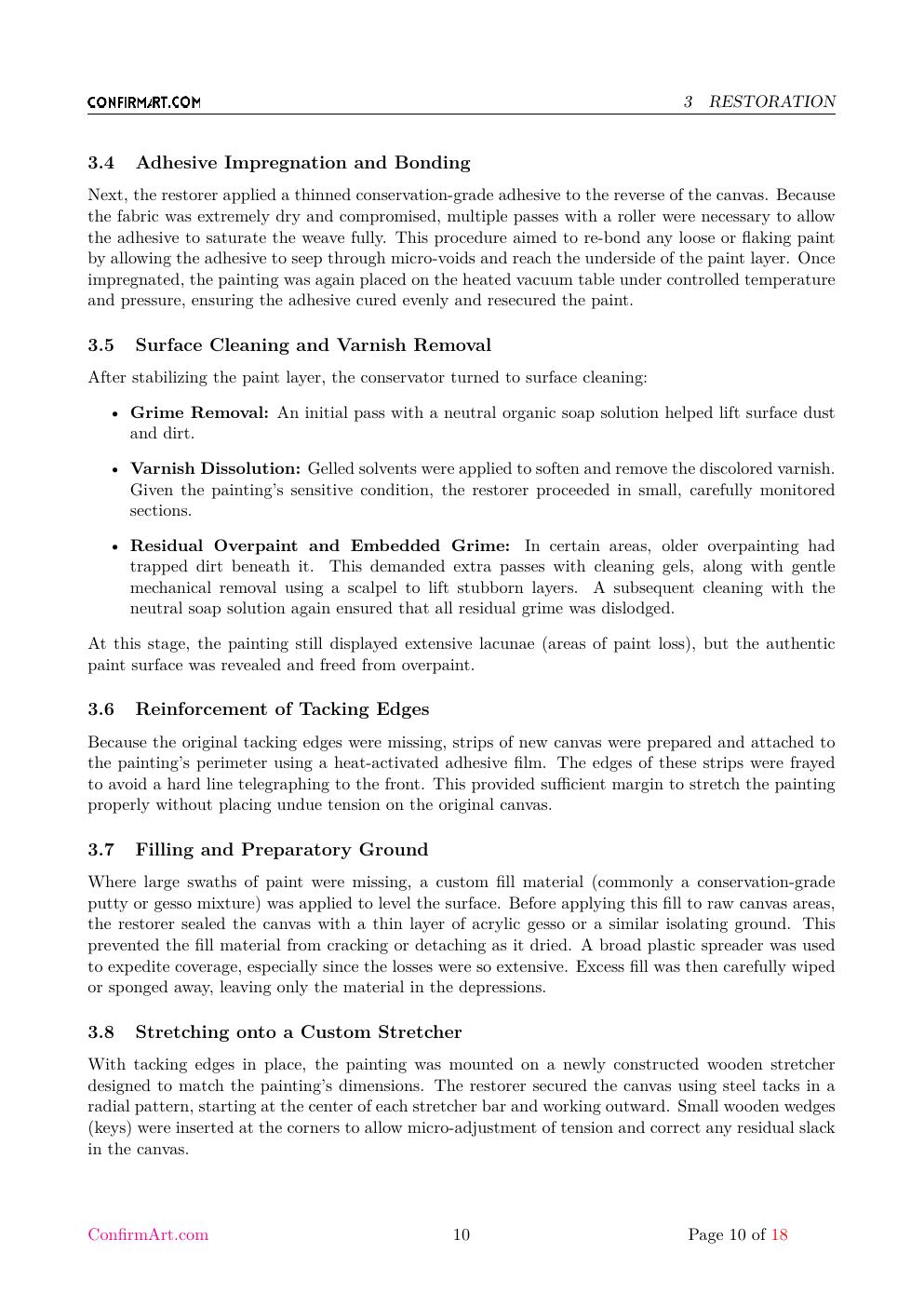 Portrait of a Woman report sample page 10