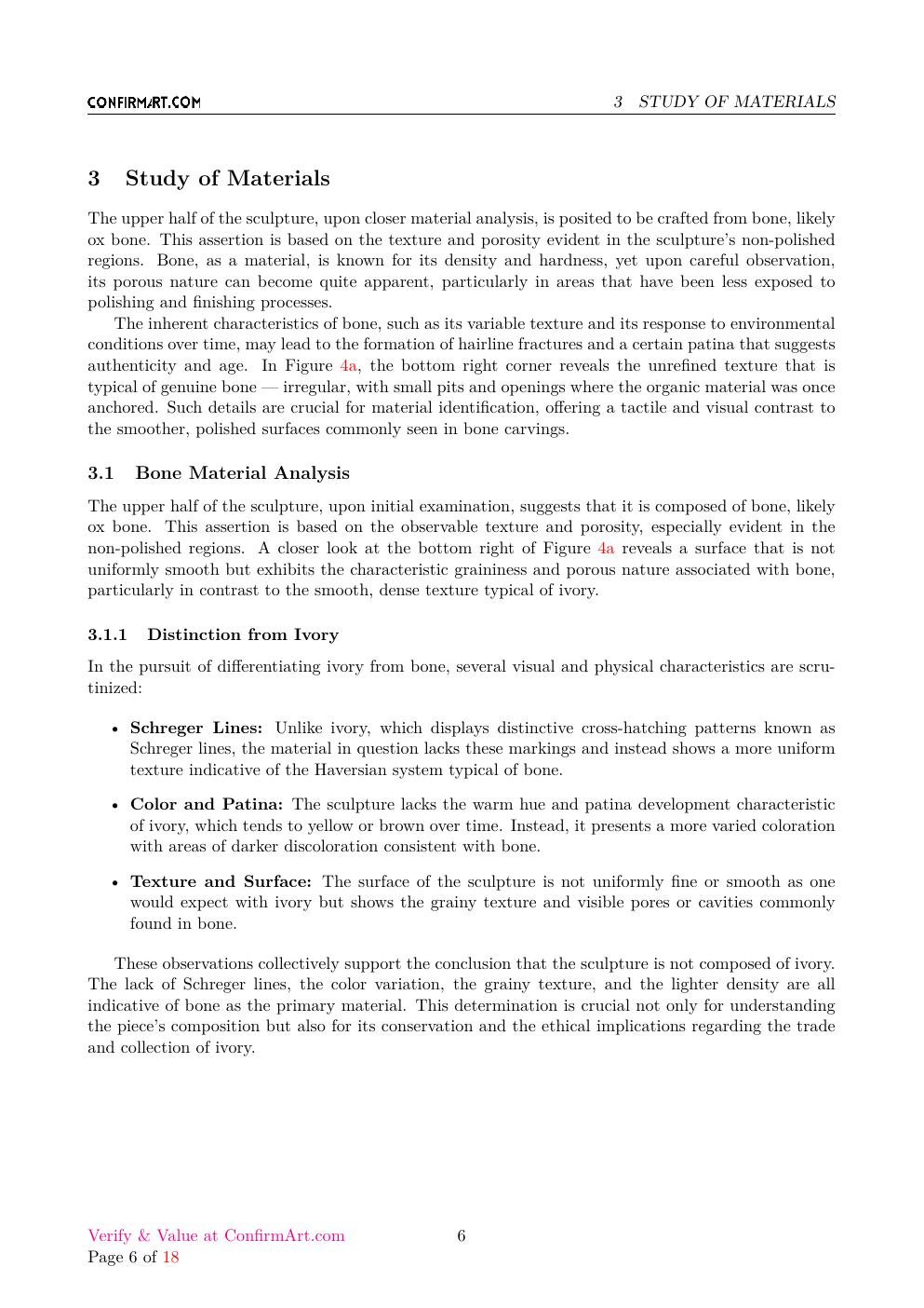 Chinese Carving in its display case report sample page 6