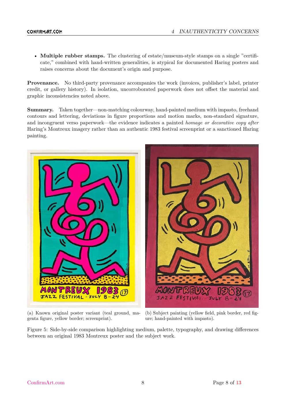 Montreux Jazz Festival poster report sample page 8