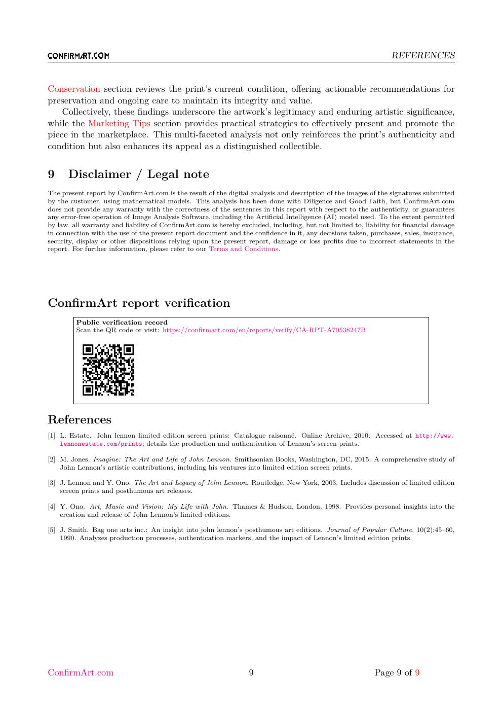 Looking Back report sample page 9