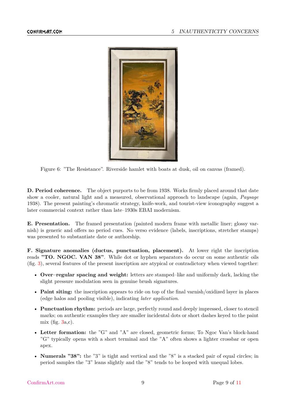 Resistance report sample page 9