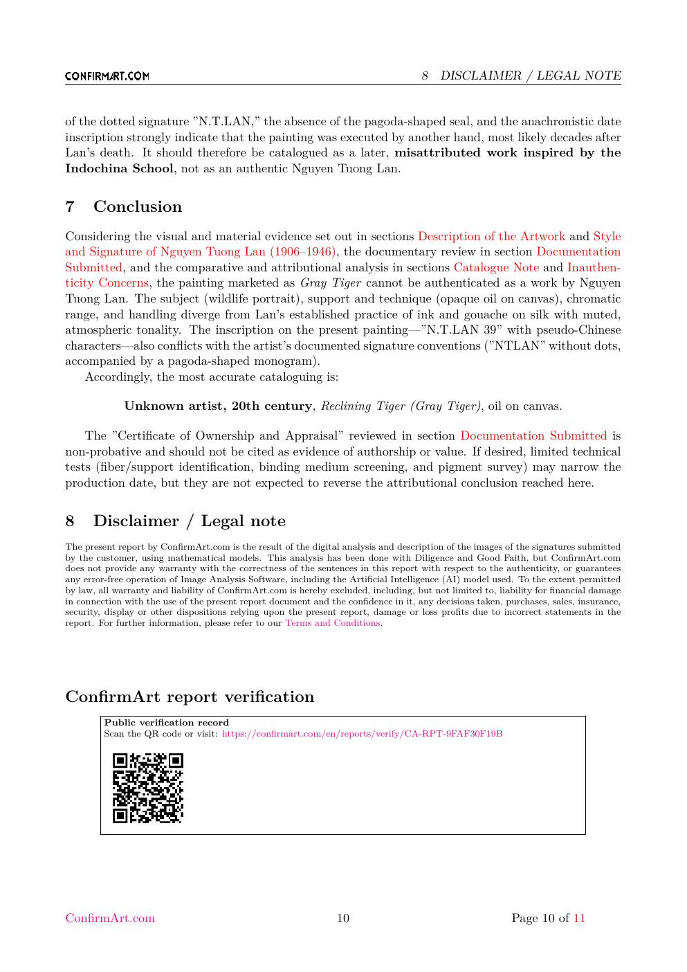 Gray Tiger report sample page 10
