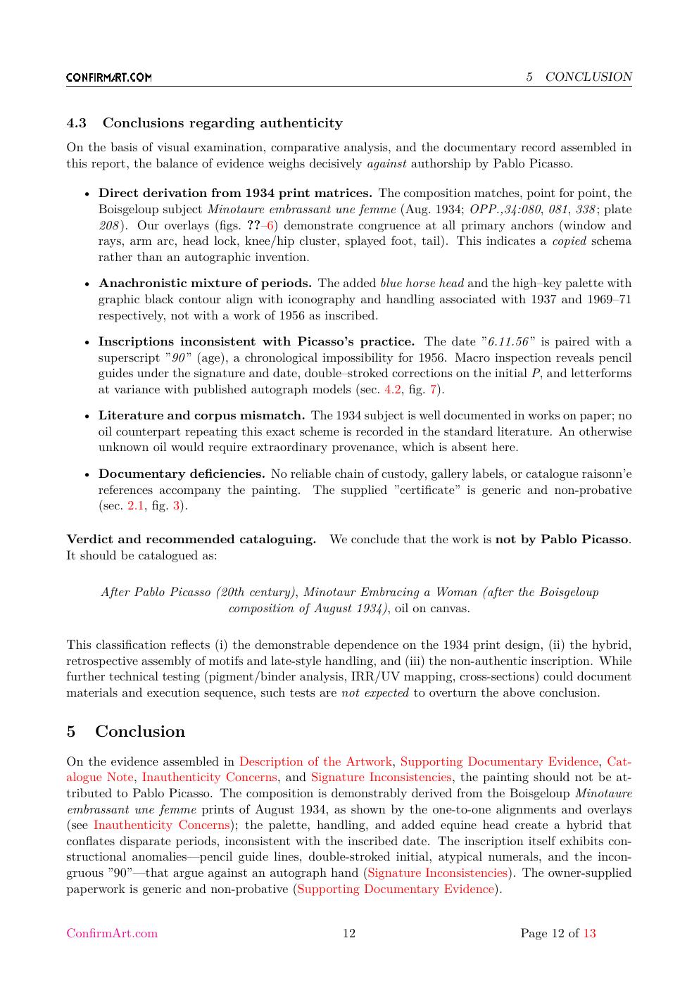 The First Kiss report sample page 12