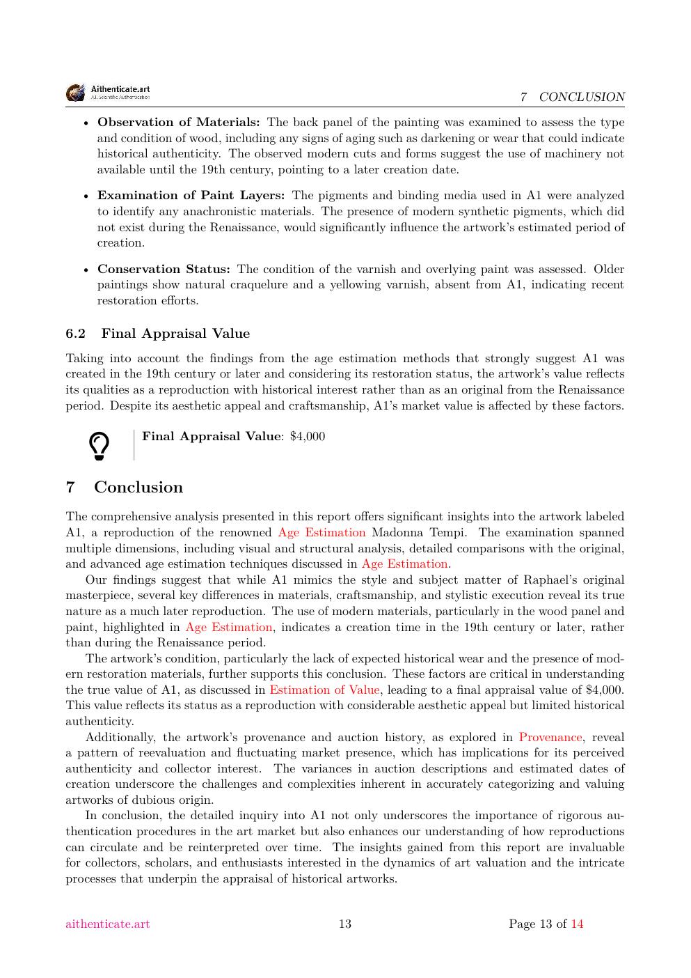 Tempi report sample page 13