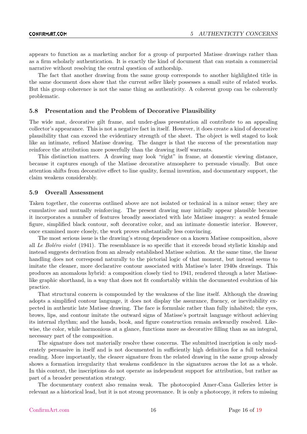 Drawing report sample page 16