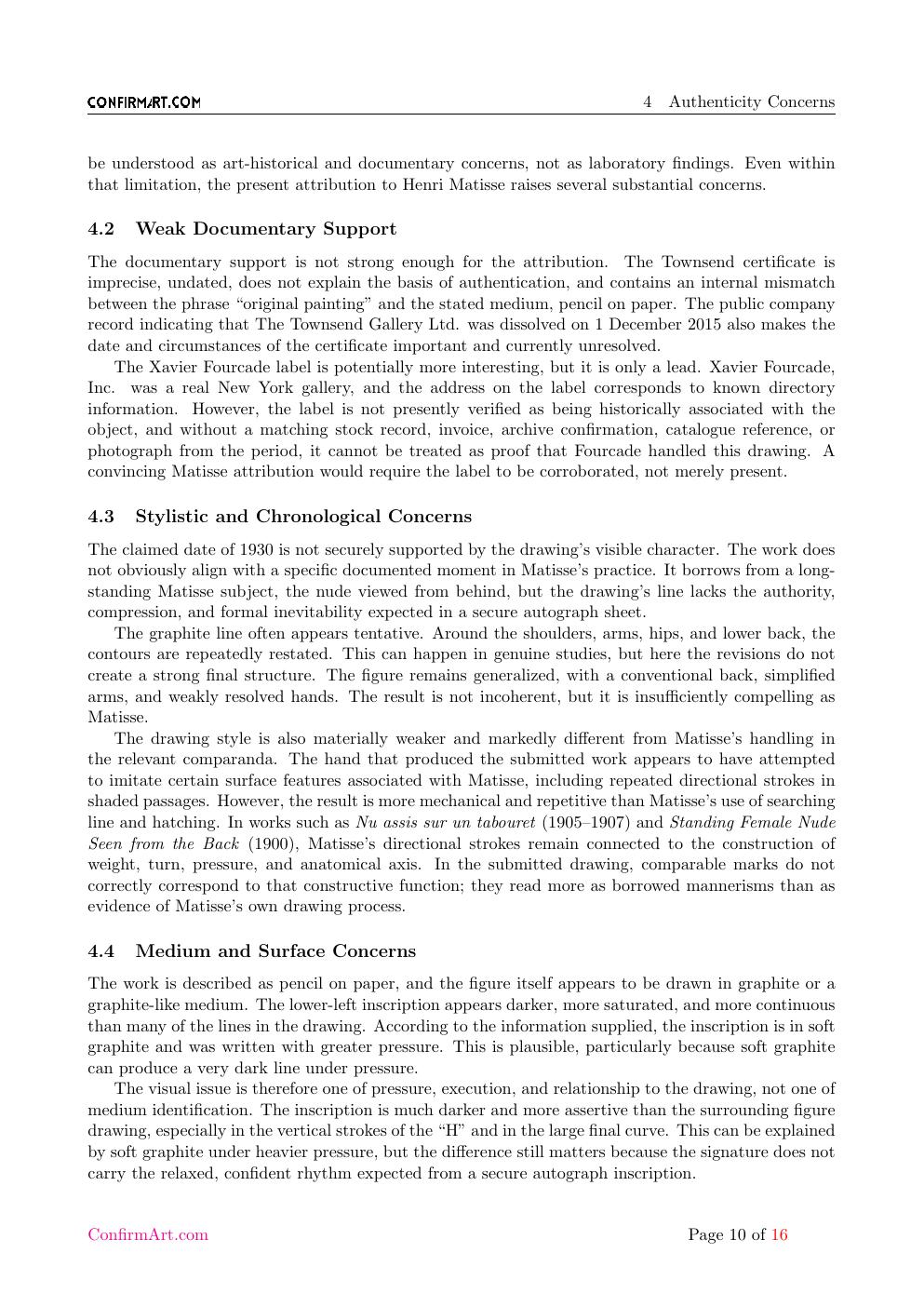 Back View of a Nude report sample page 10