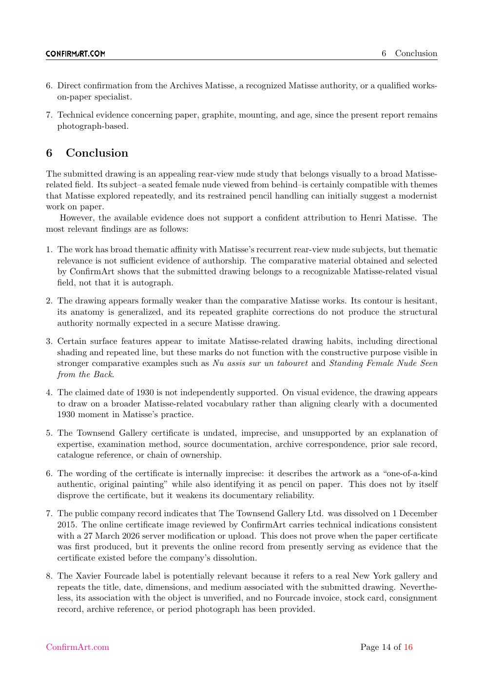 Back View of a Nude report sample page 14