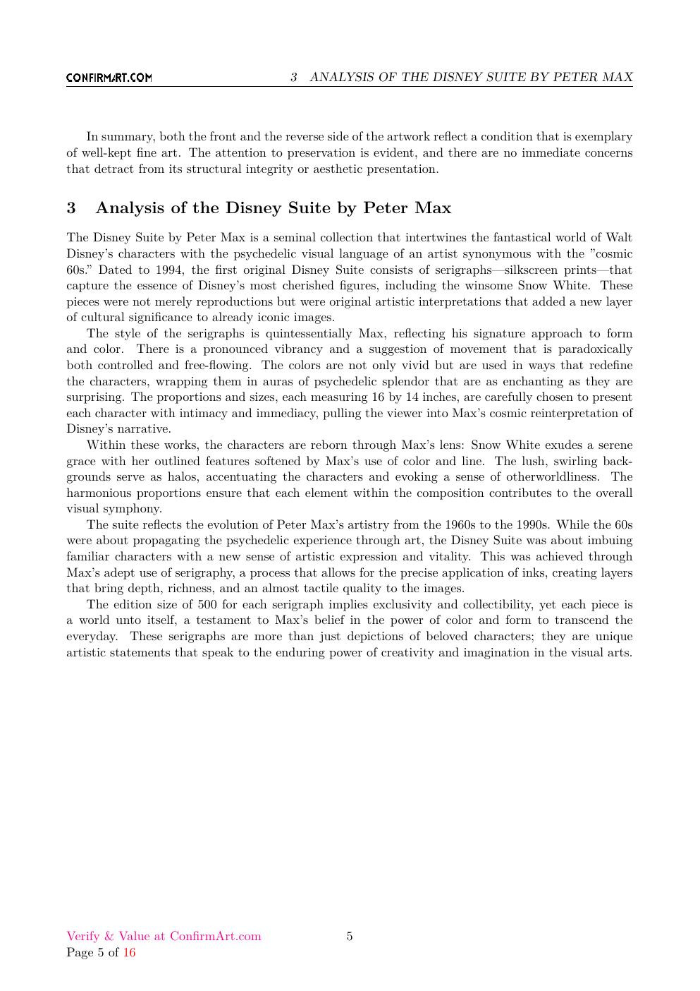 Snow White report sample page 5