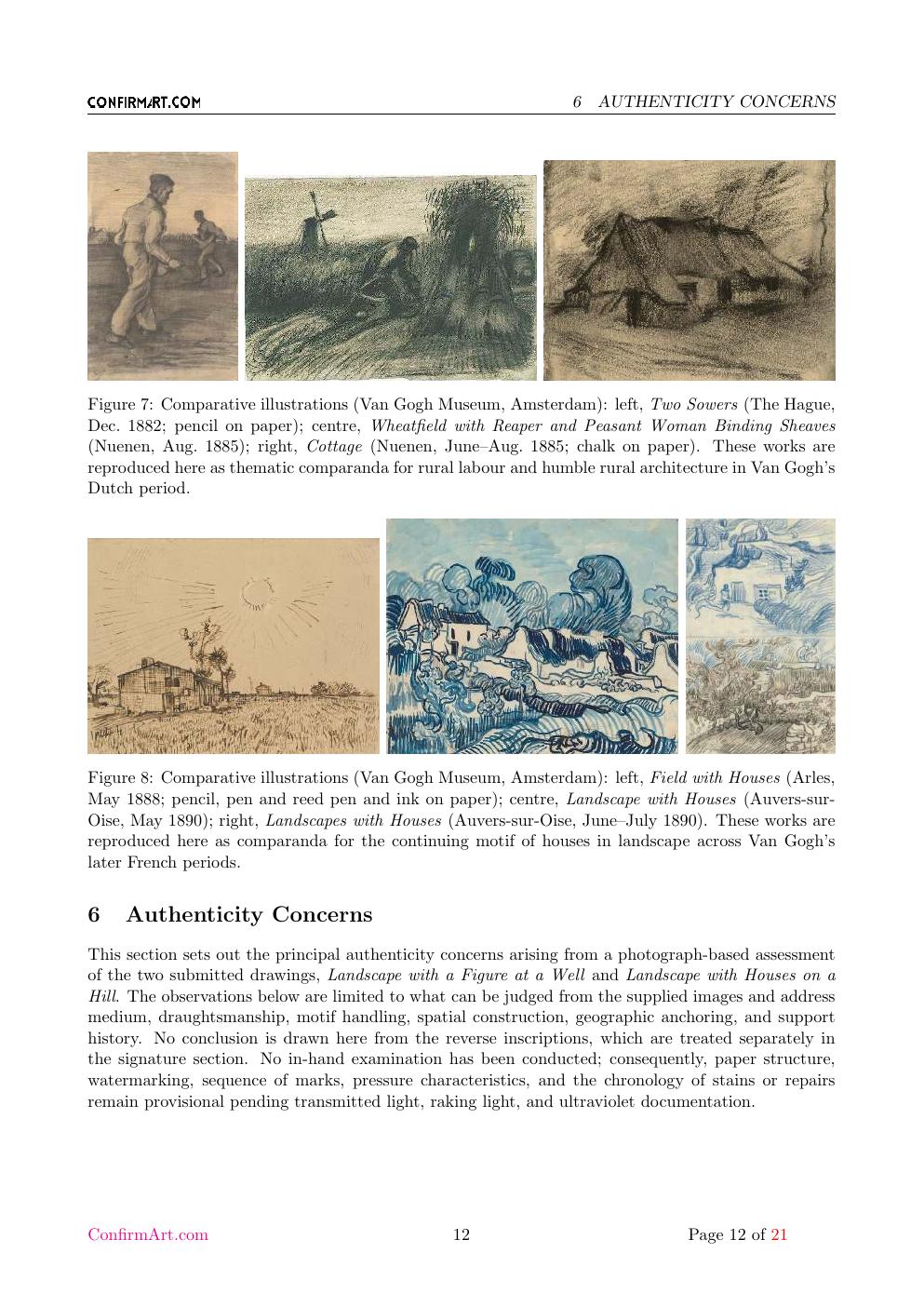 Van Gogh portrait study report sample page 12