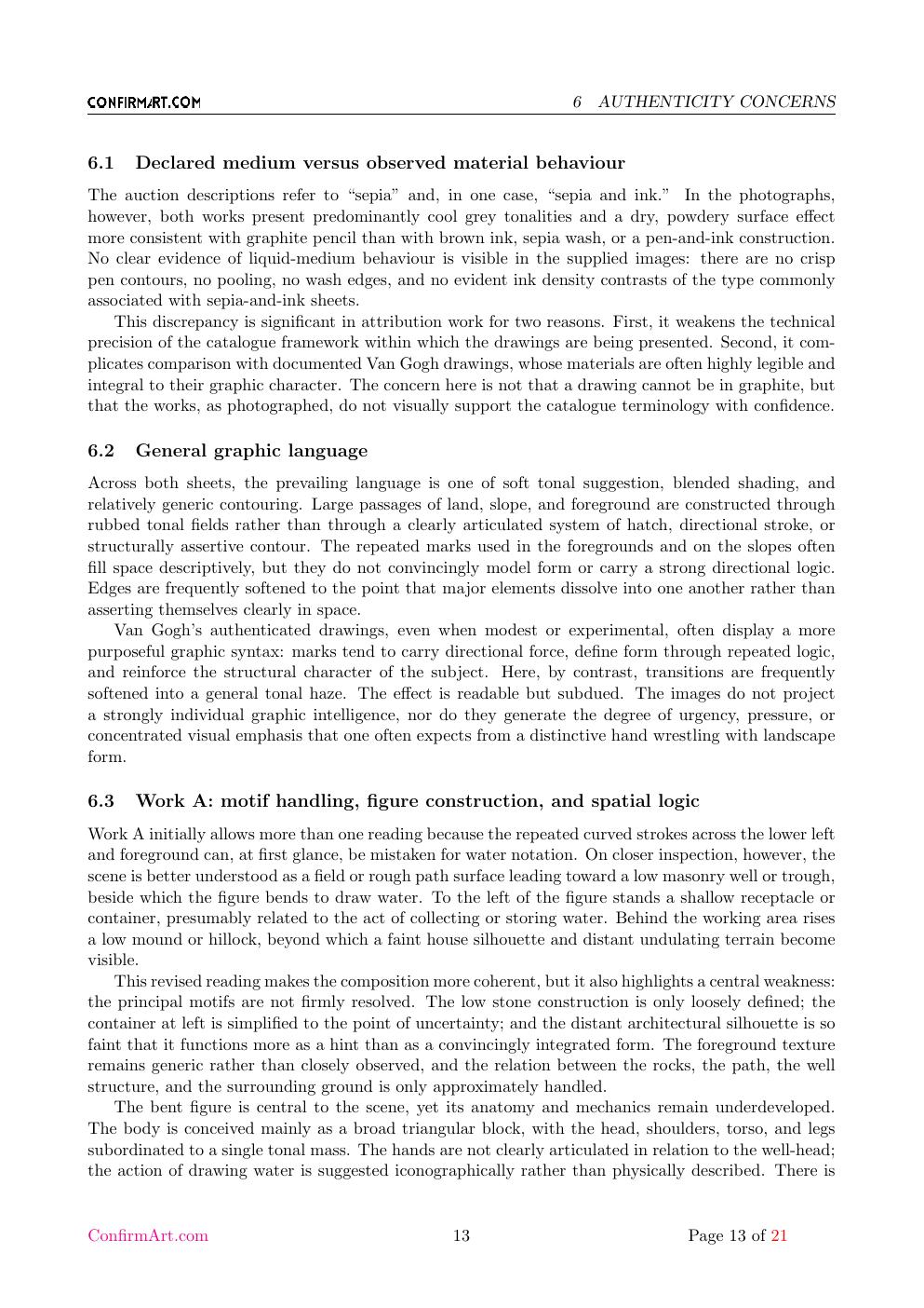 Van Gogh portrait study report sample page 13