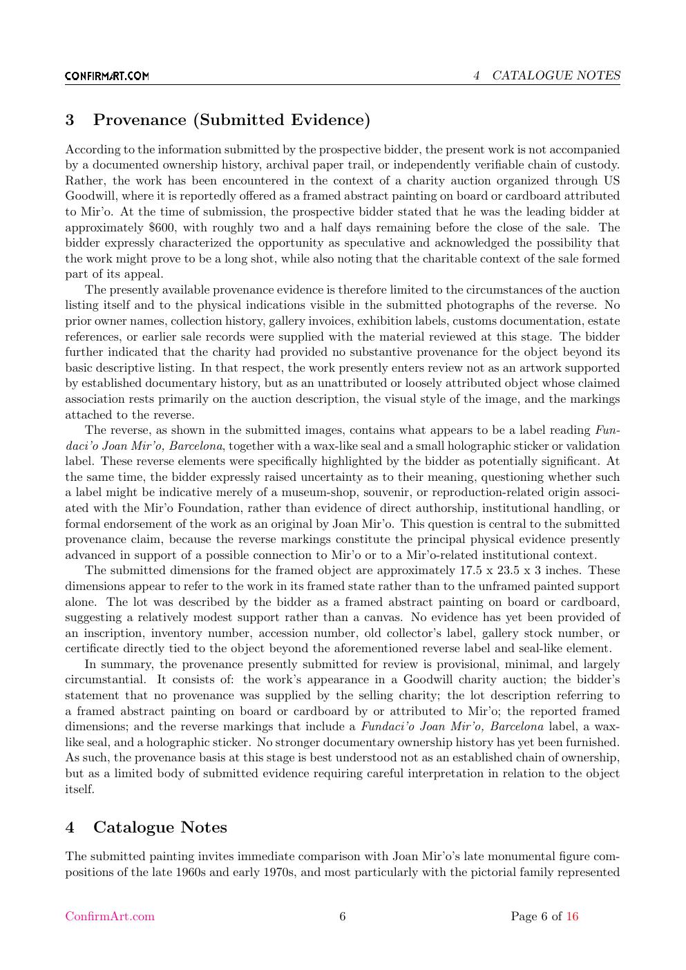 Miró report sample page 6