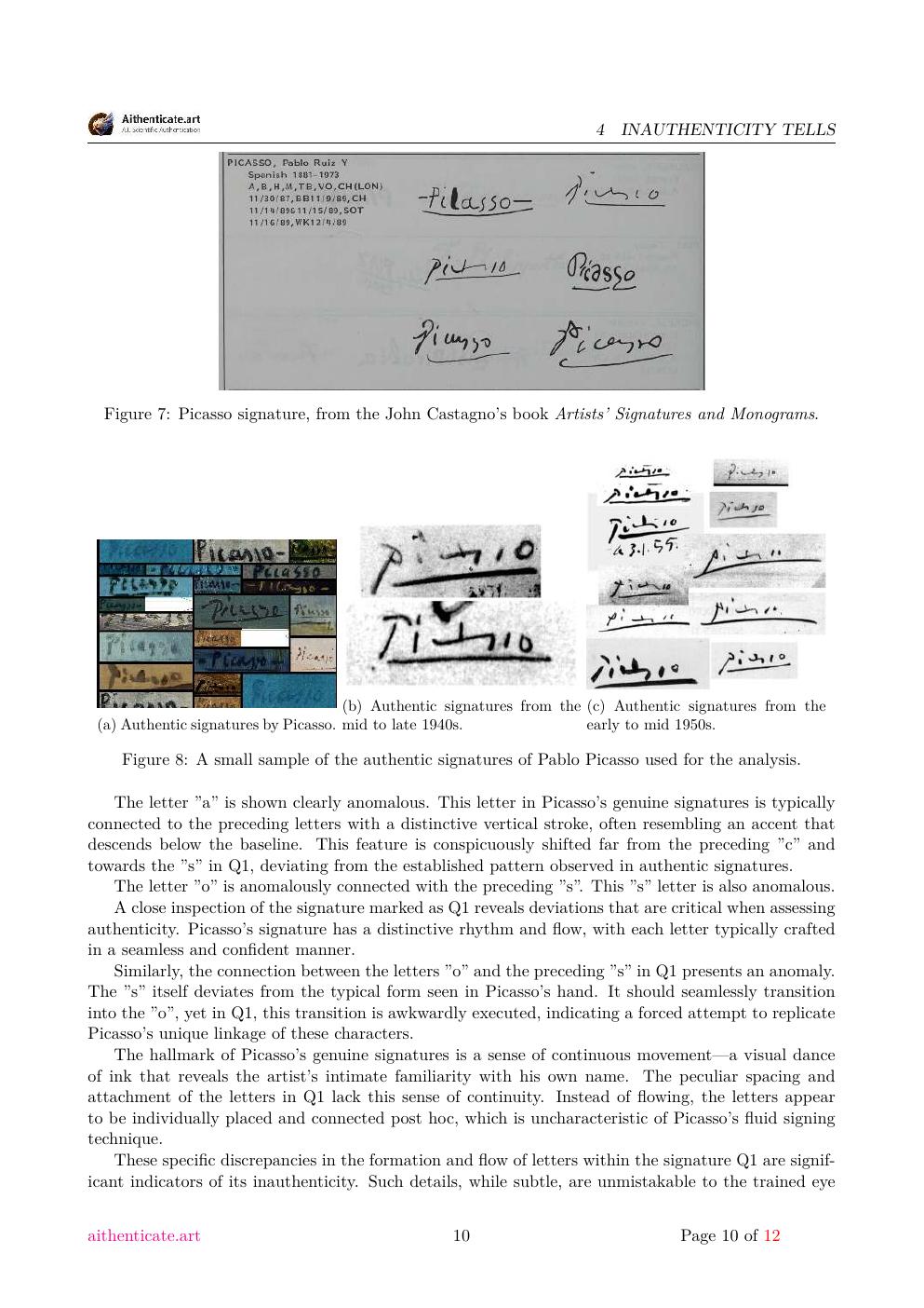 Picasso composition study report sample page 10