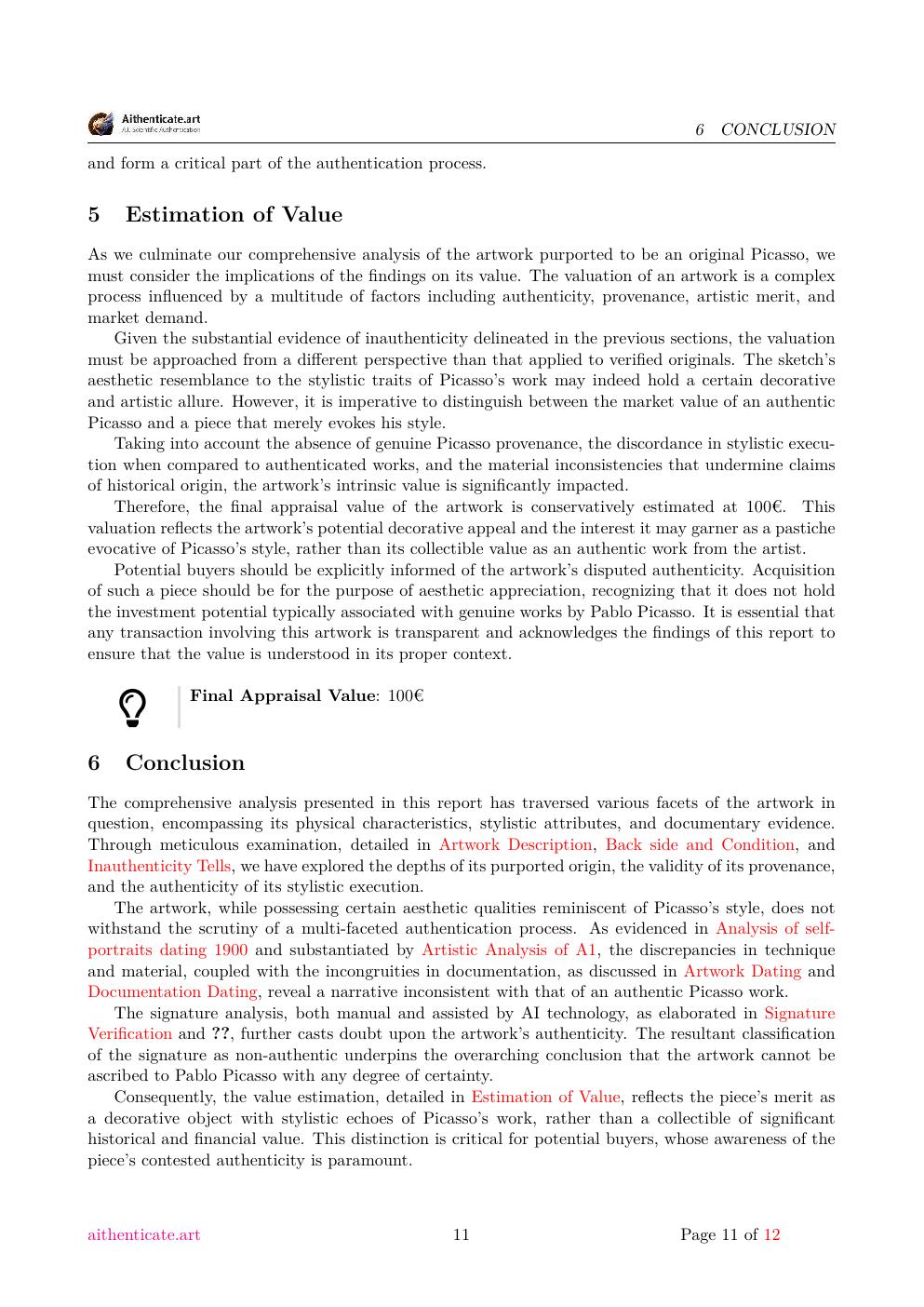 Picasso composition study report sample page 11