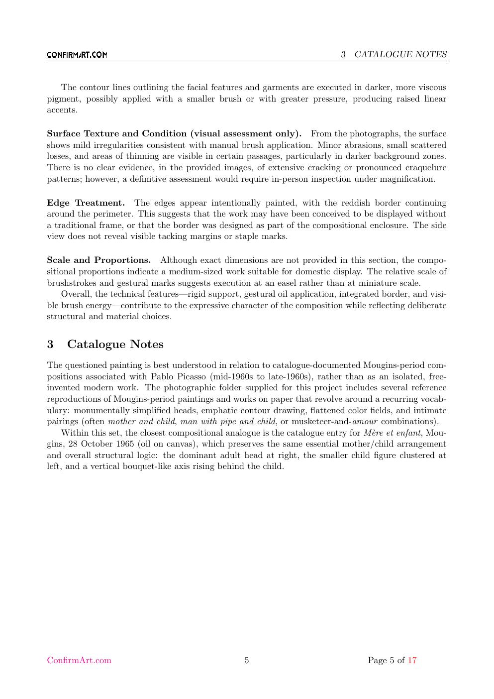 Mother Child report sample page 5