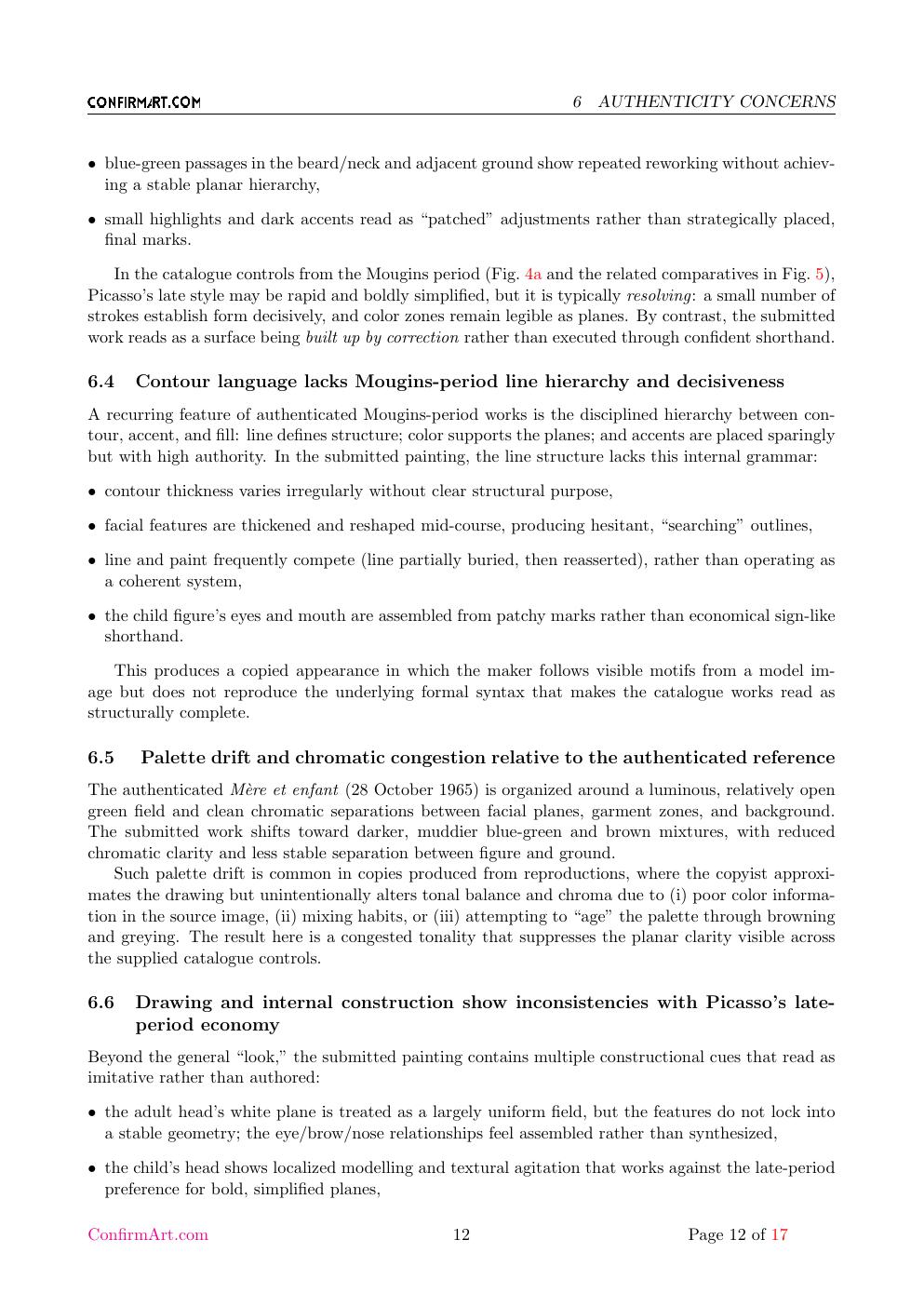 Mother Child report sample page 12