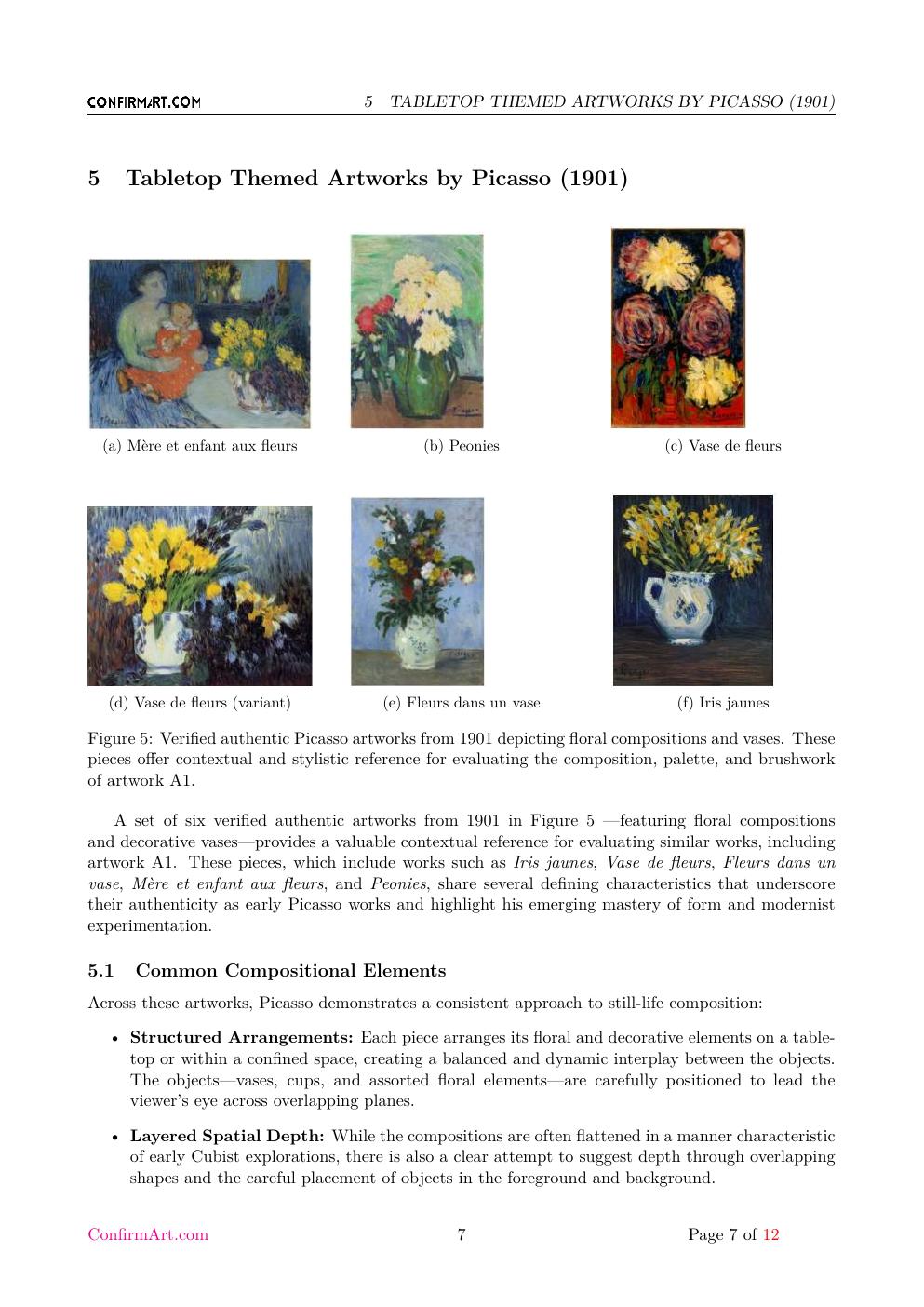 Still life with vases report sample page 7