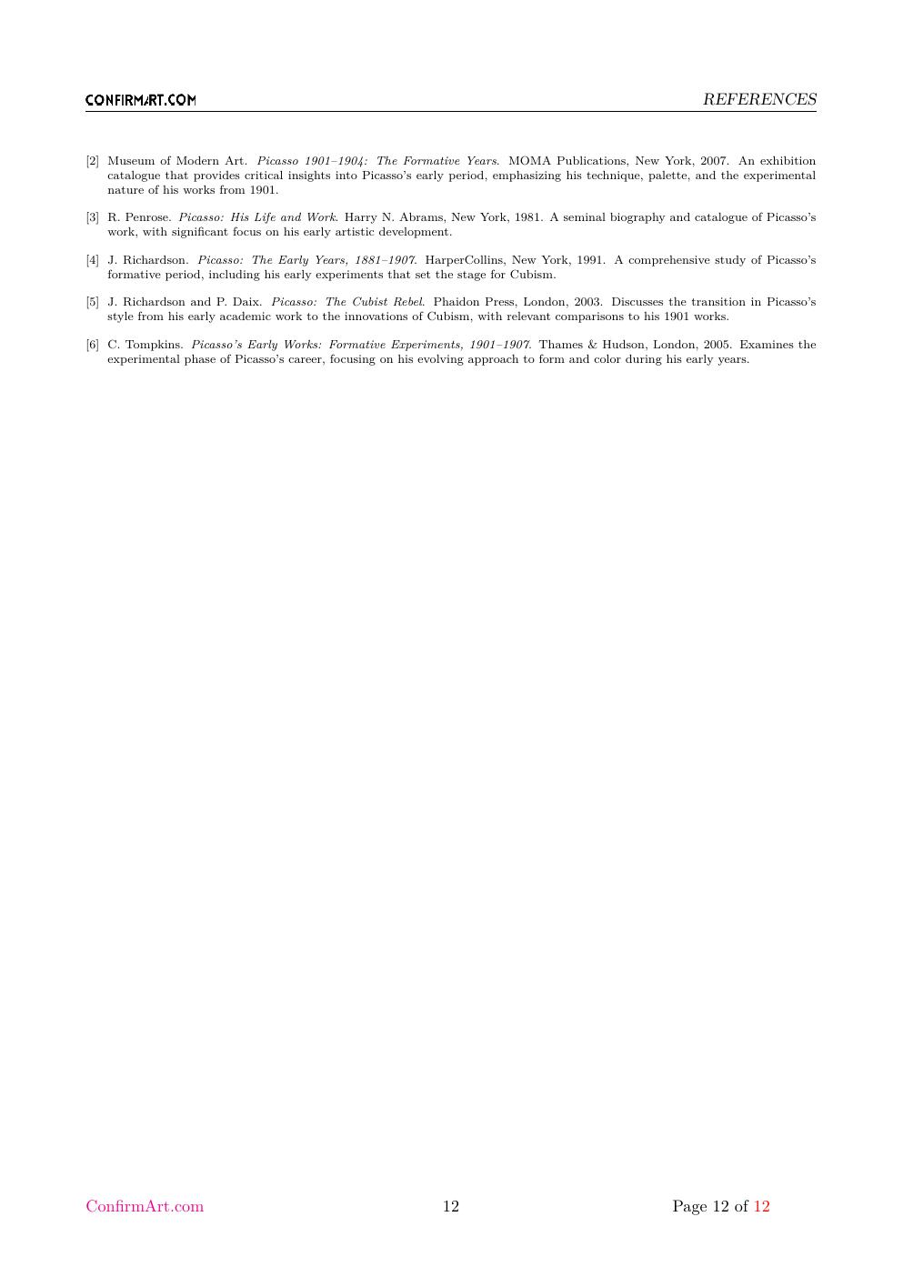 Still life with vases report sample page 12