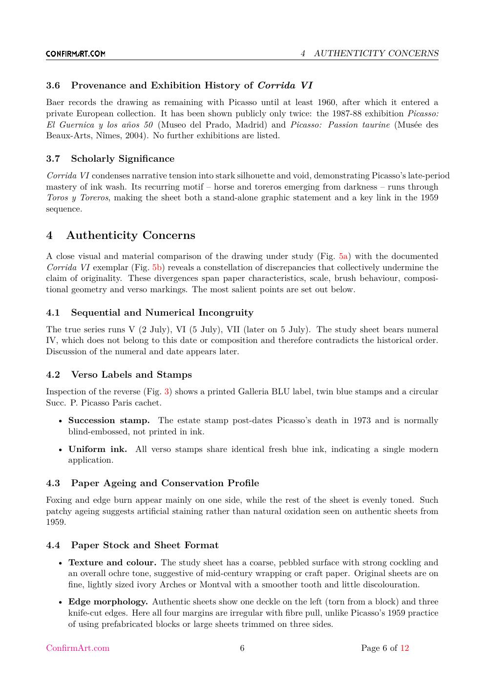 Giorno Normale report sample page 6