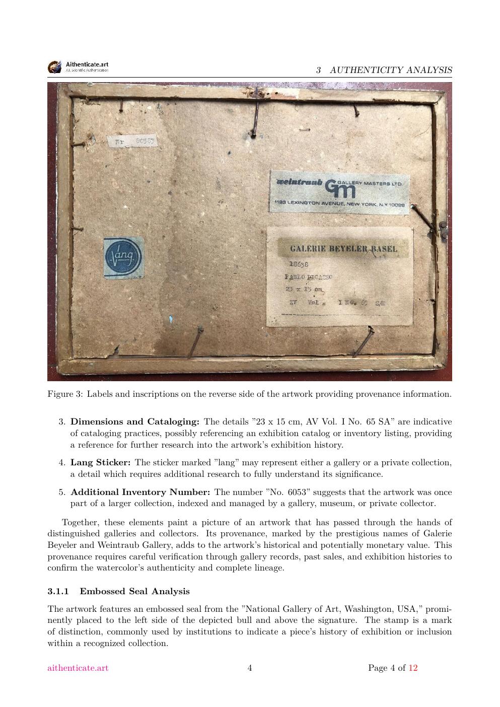 Toros y Toreros report sample page 4