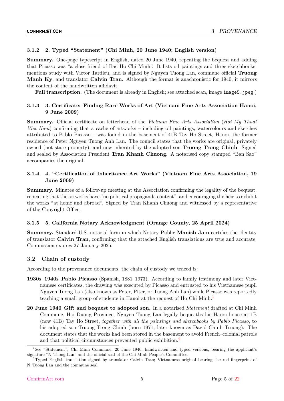 Woman and bull drawing report sample page 5