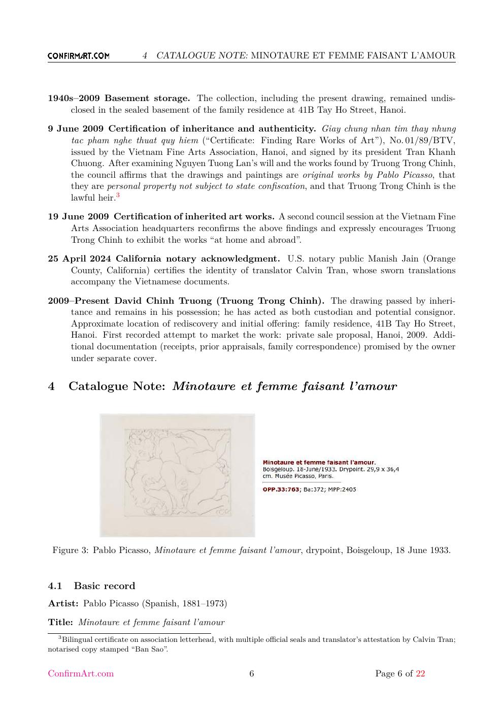 Woman and bull drawing report sample page 6