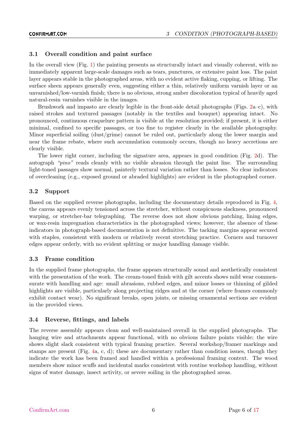 Pino Daeni painting study report sample page 6