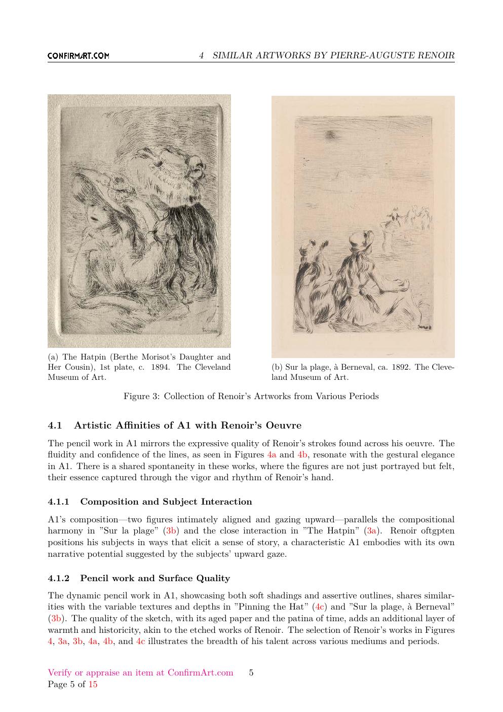 Renoir signature study report sample page 5