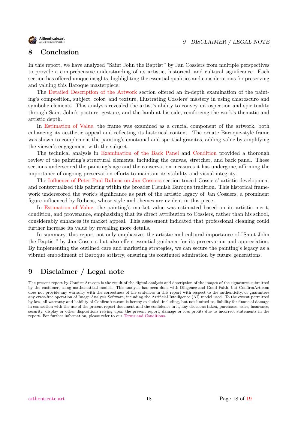 St. John the Baptist report sample page 18