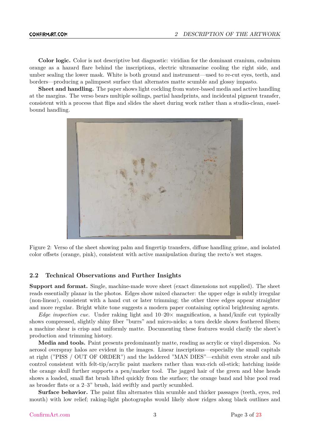 Eroica Basquiat study report sample page 3