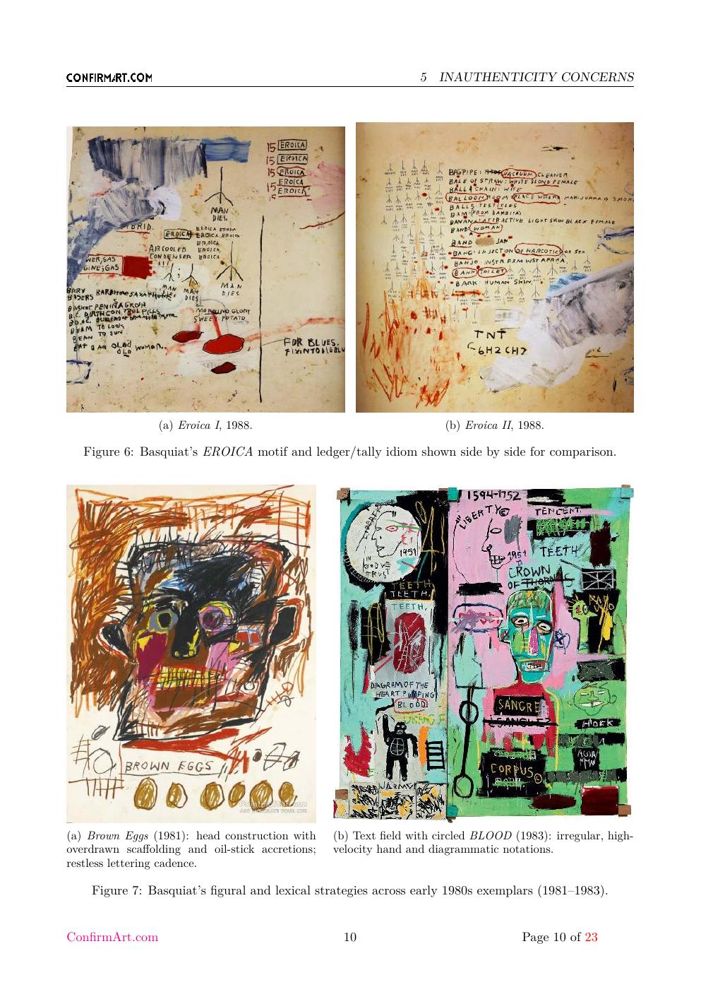 Eroica Basquiat study report sample page 10