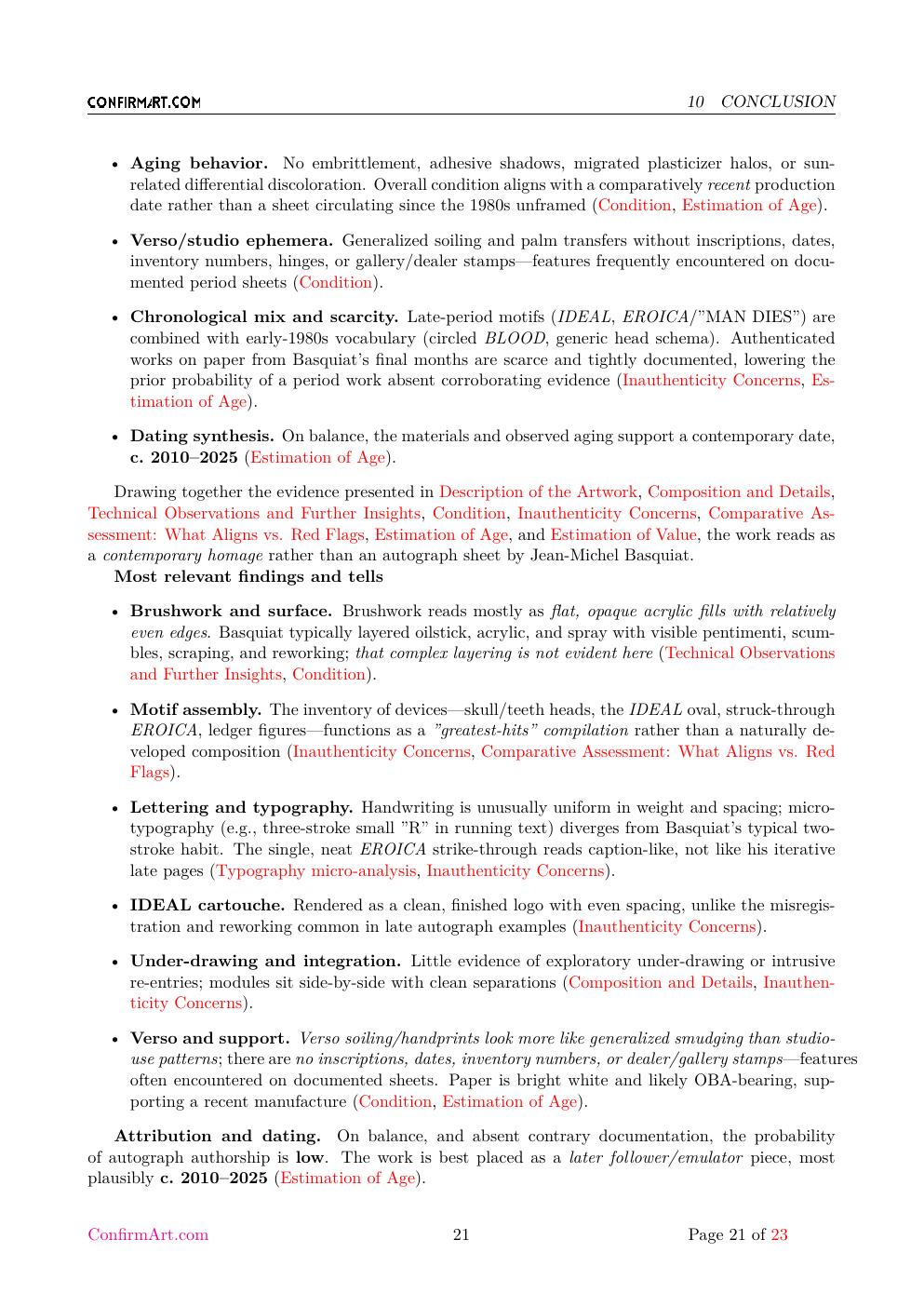 Eroica Basquiat study report sample page 21