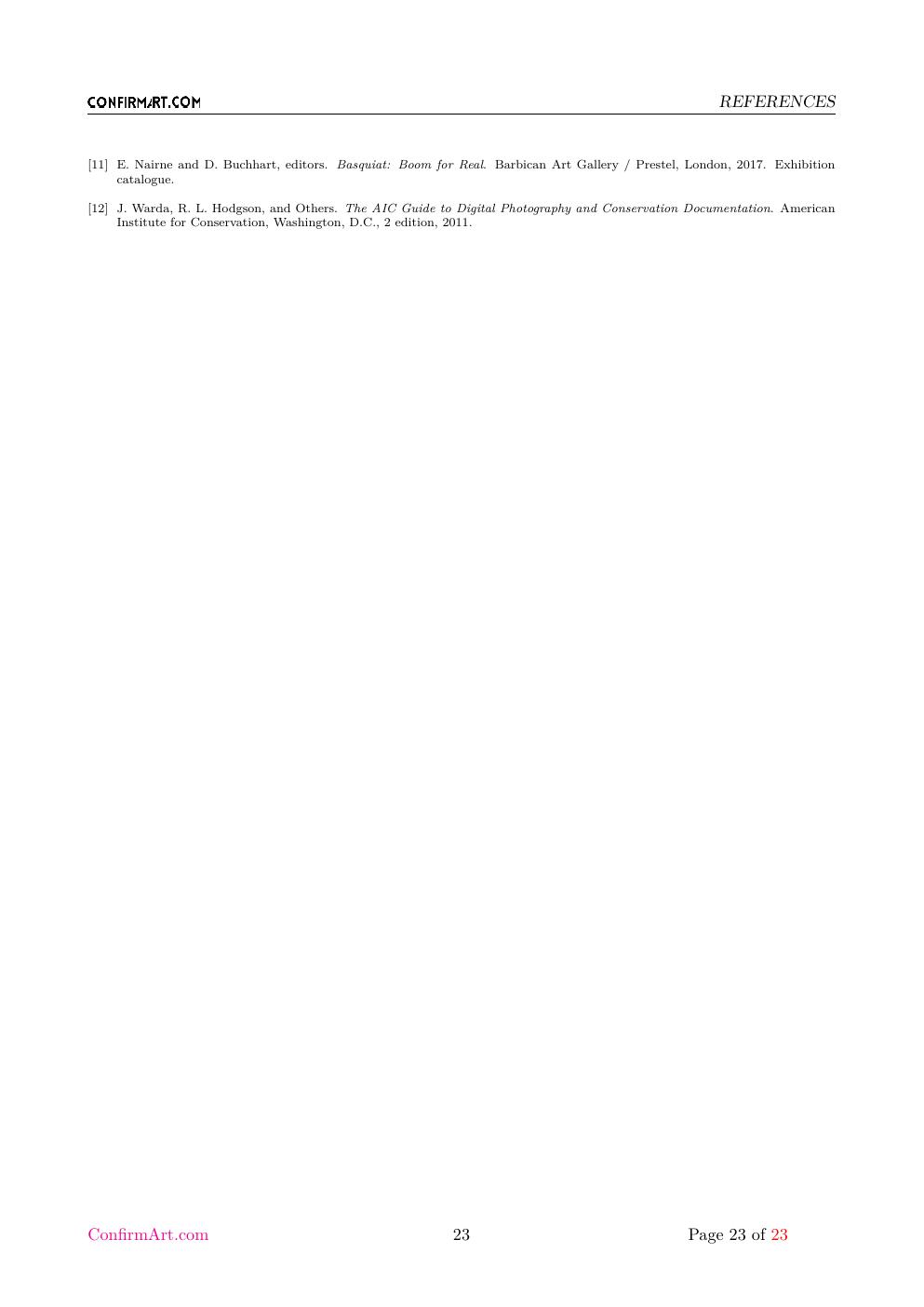 Eroica Basquiat study report sample page 23