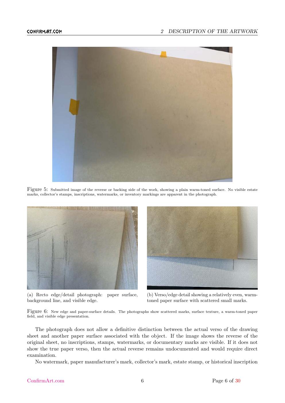 Van Gogh drawing study report sample page 6