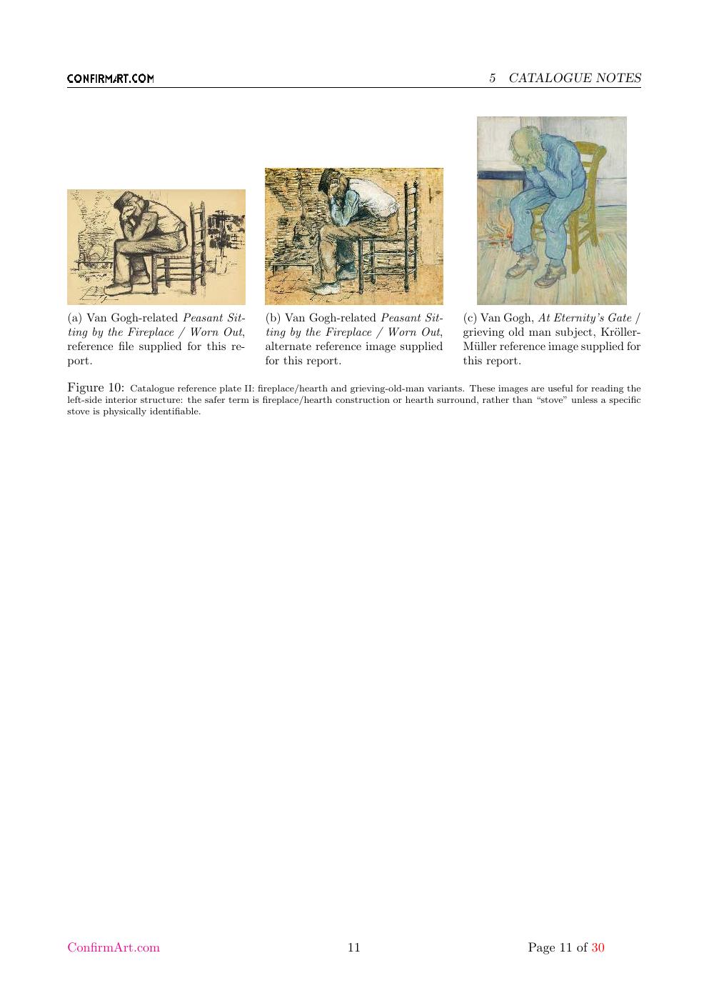 Van Gogh drawing study report sample page 11
