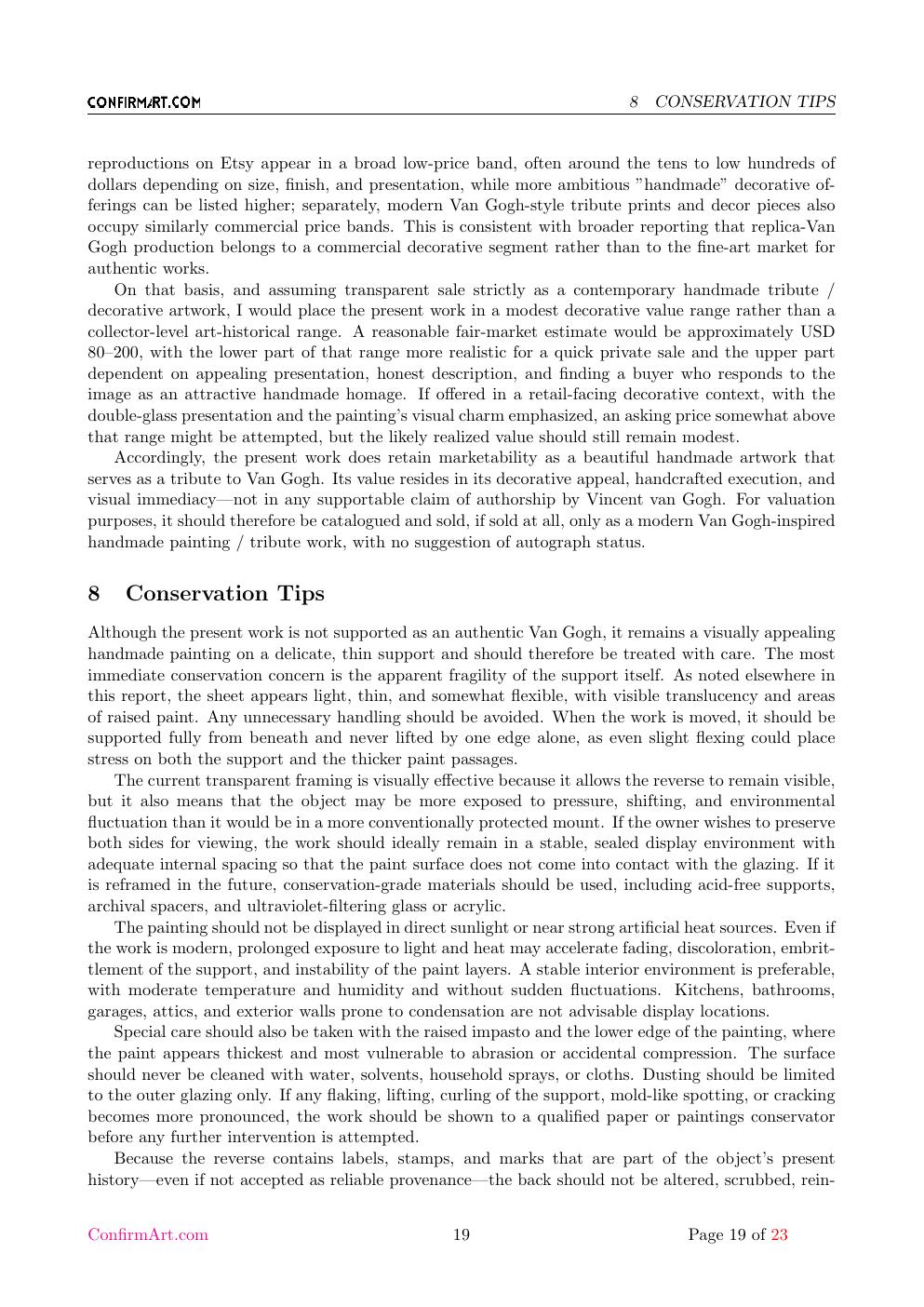 Sans titre report sample page 19