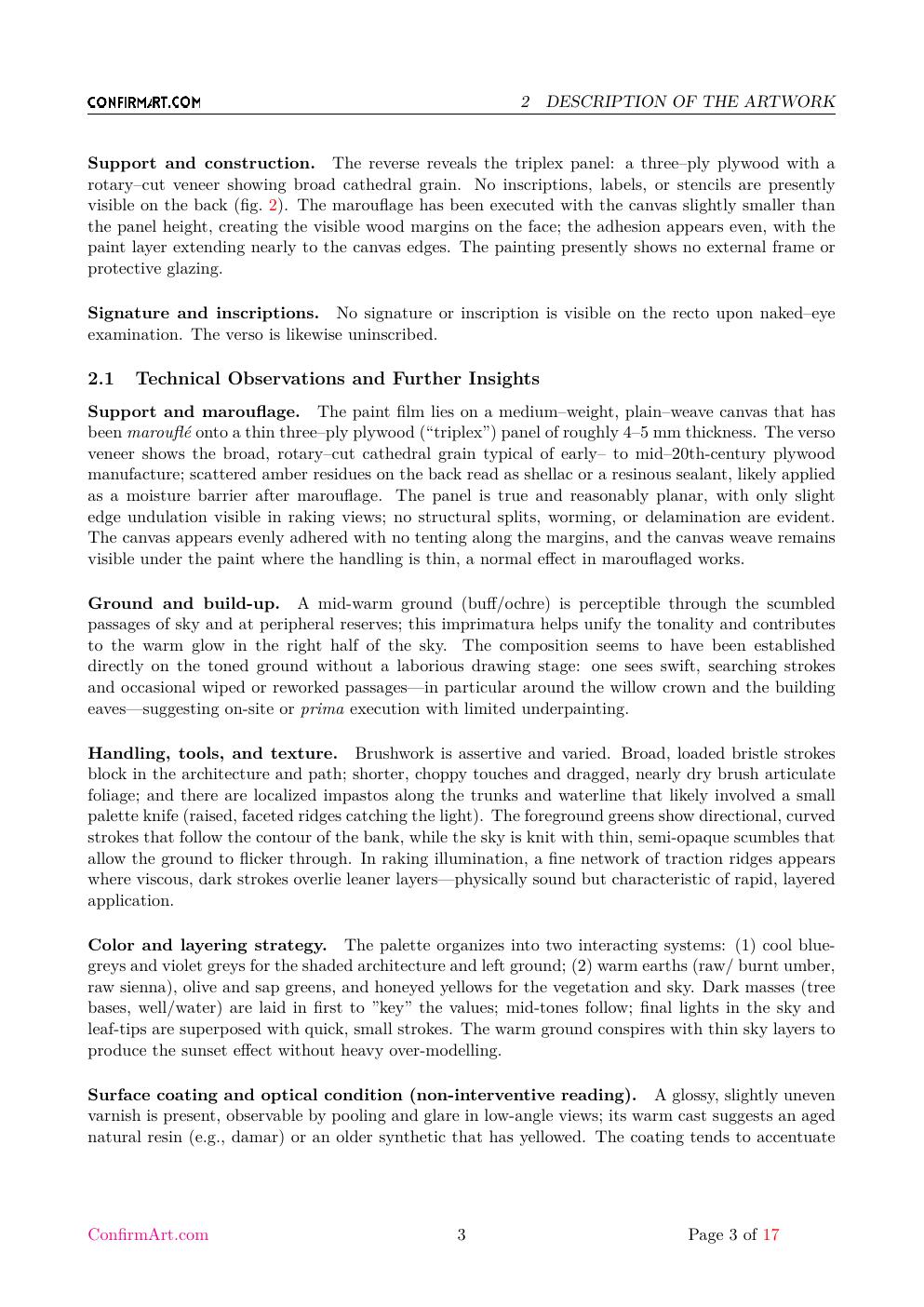 Water well painting study report sample page 3