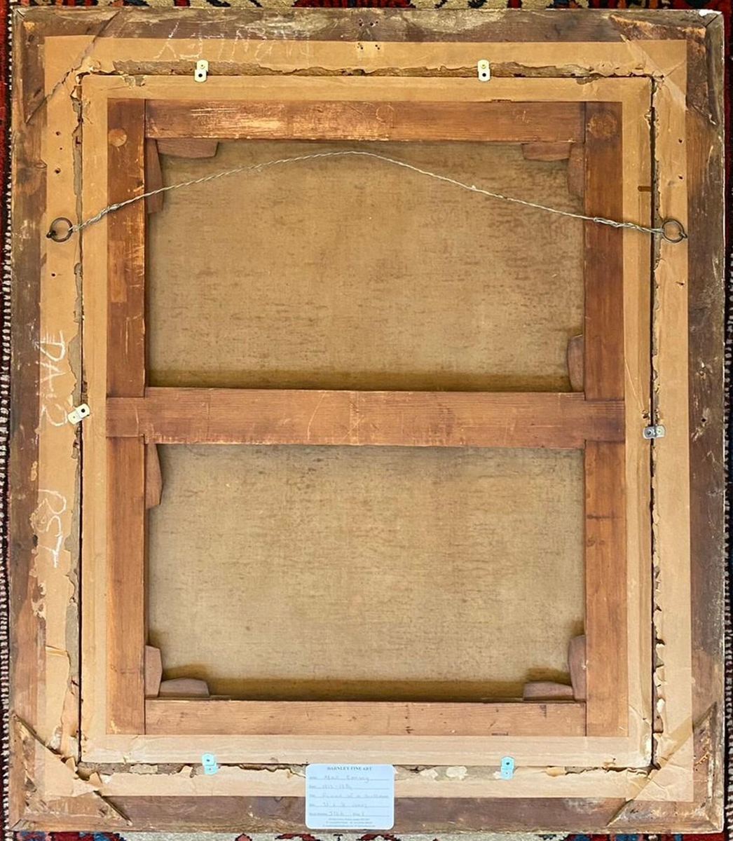 Portrait of Charles Barnwell: Description of Frame and Back Side