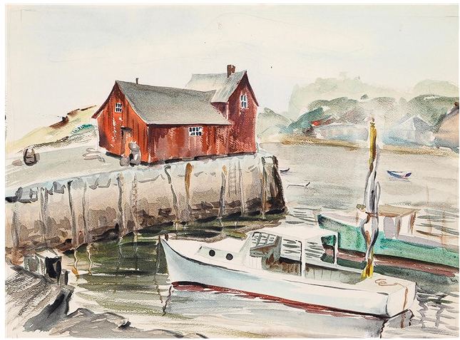 Mai Trung Thu watercolor study: Probable Location and Authorship