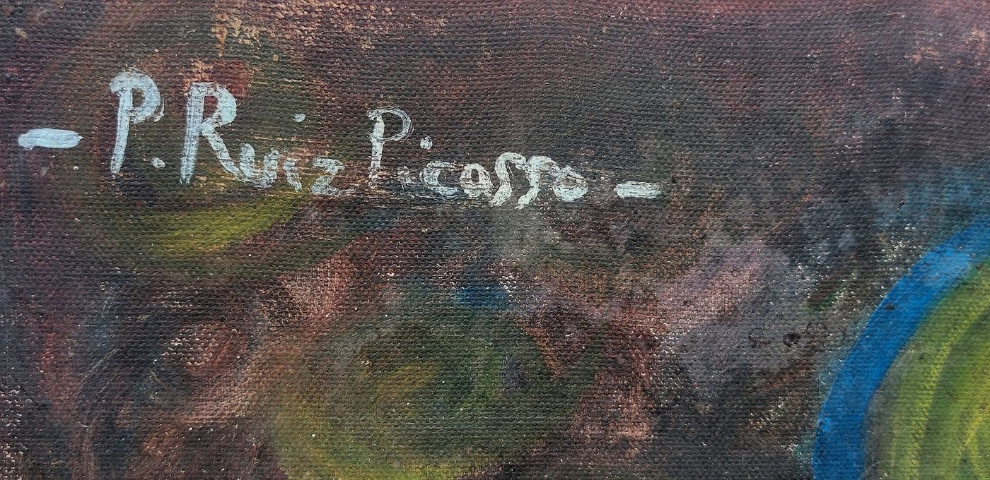 Picasso signature study: The Signature and Inscription Area: A Closer Look