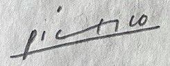 Picasso composition study: Signature Verification