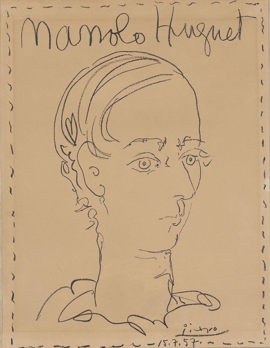 Picasso inscription study: Drawing Structure and Comparative Style