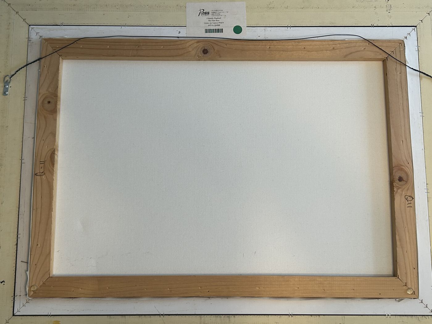 Framed work attributed to Raphael: Technical Observations and Verso (Back Side) Examination