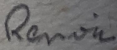 Renoir signature study: Graphological Variations in Renoir's Signatures