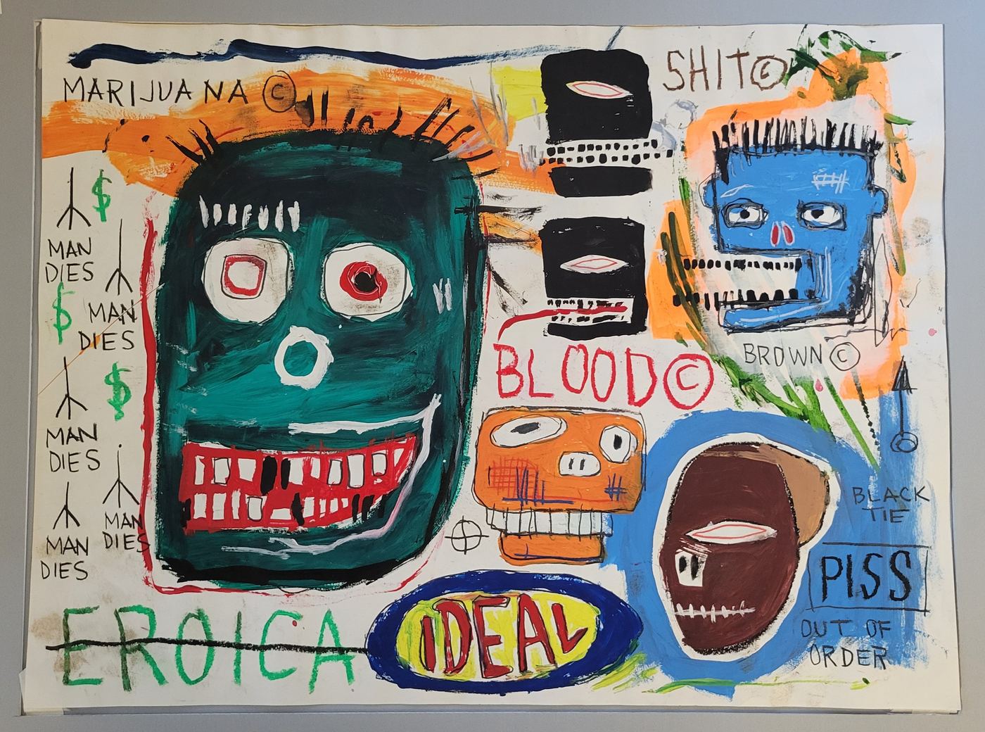 Eroica Basquiat study: Condition