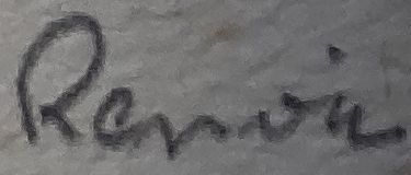Renoir signature study: Graphological Variations in Renoir's Signatures
